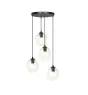 Emibig Suspension Luminaire Istar Acier Noir | Convient pour 4x E27 - Max 10W