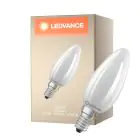 Ledvance LED Classic E14 Bougie Filament Dépolie 2.2W 470lm - 827 Blanc Très Chaud | Équivalent 40W